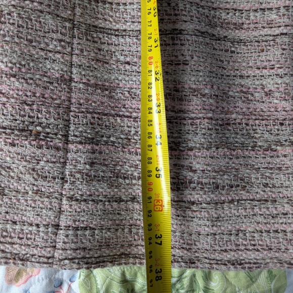 Holt Renfrew Women's Wool Long Coat Size 12 Tweed Lined Classic Winter Coat - Picture 11 of 16